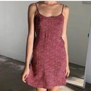 Brandy Melville Red Floral sun dress